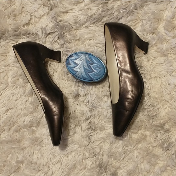 Enzo Angiolini woman's size 8M dark bronze dress shoes 2.25" heels 👠 Brazilian - Picture 8 of 12